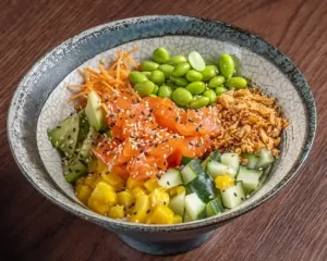 Poke au saumon